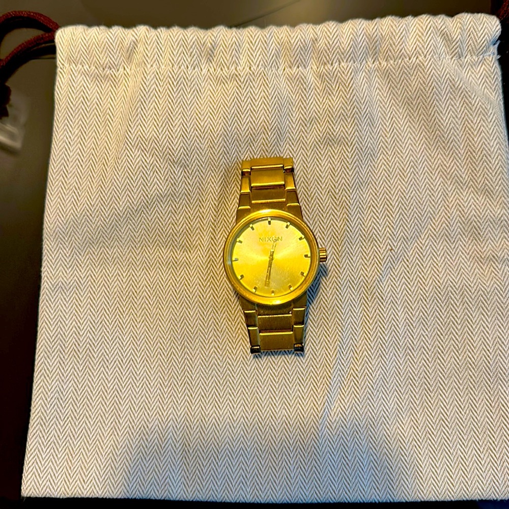 Gold Nixon watch